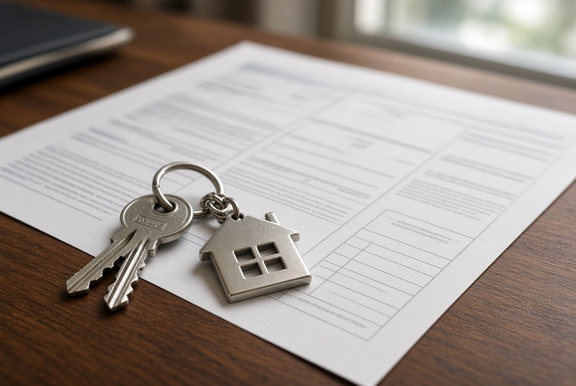 Mortgage documents and keys